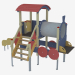 3d model Children's play complex (5127) - preview