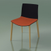 3d model Chair 0308 (4 wooden legs, with a pillow on the seat, natural oak, polypropylene PO00109) - preview