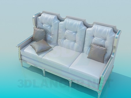 3d model Sofá de plata - vista previa