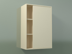 Wandschrank mit 1 rechten Tür (8CUCBCD01, Knochen C39, L 48, P 24, H 72 cm)