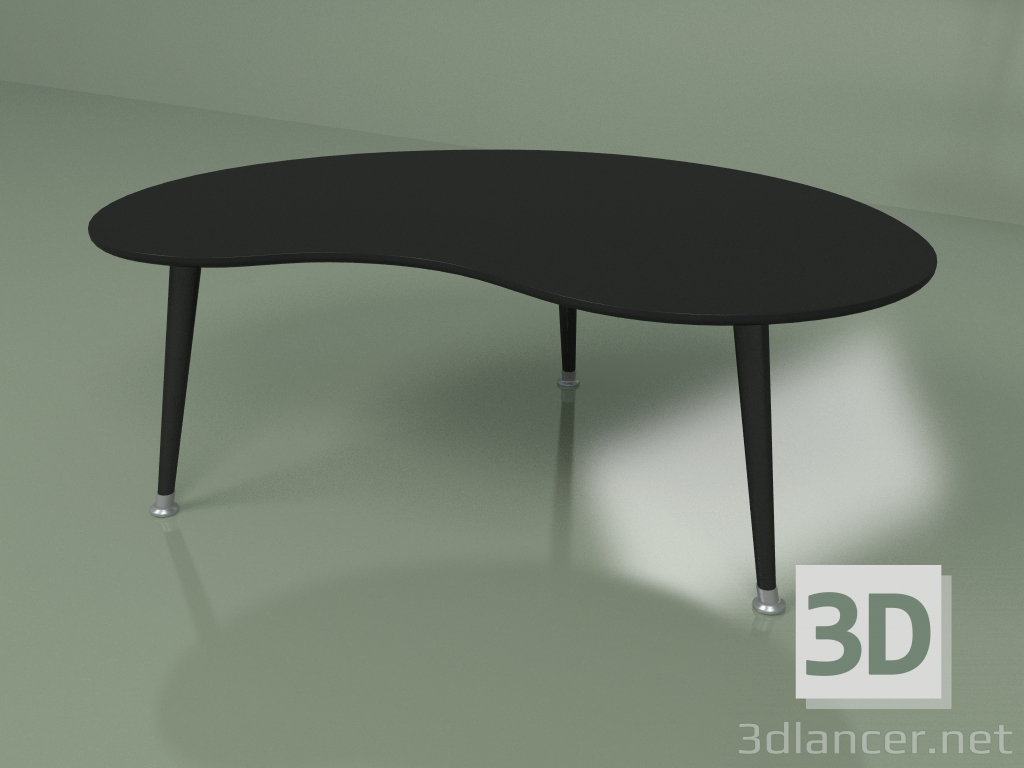 3D Modell Kidney Couchtisch (schwarz) - Vorschau