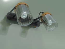 Aplique LED 20122-2 (negro-oro)