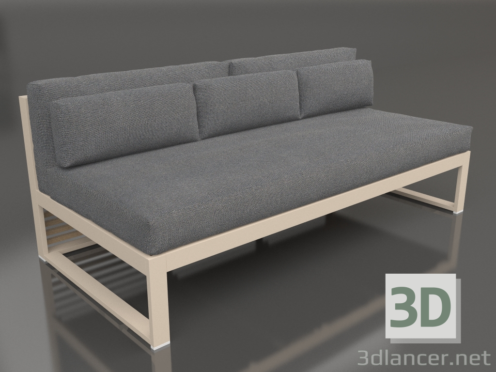 modèle 3D Canapé modulable, section 4 (Sable) - preview