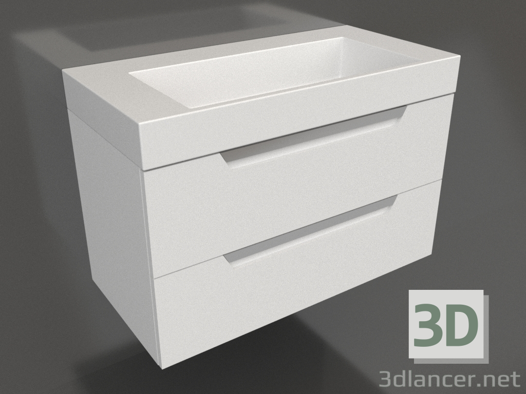 3d model Hanging cabinet 90 cm (CUB0109W) - preview