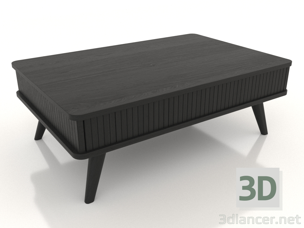 3d model Mesa de centro (negro RAL 9005) - vista previa