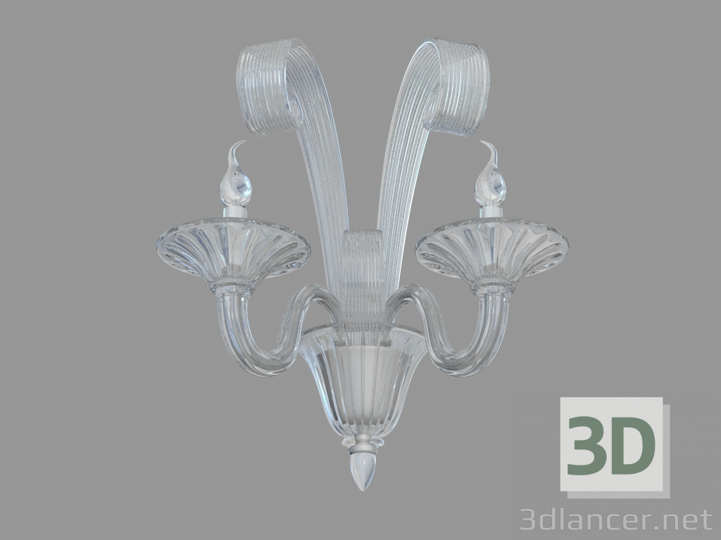 3d model Sconce from glass (W110218 2clear) - preview