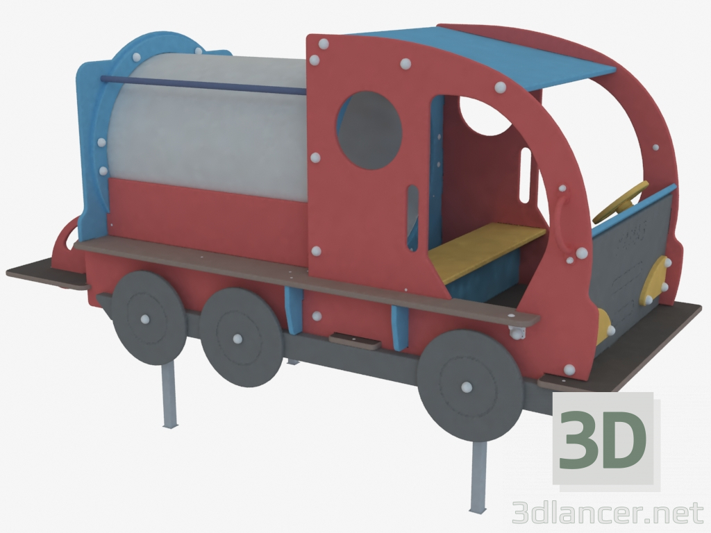 3d model Children's playground equipment Truck with tank (5128) - preview