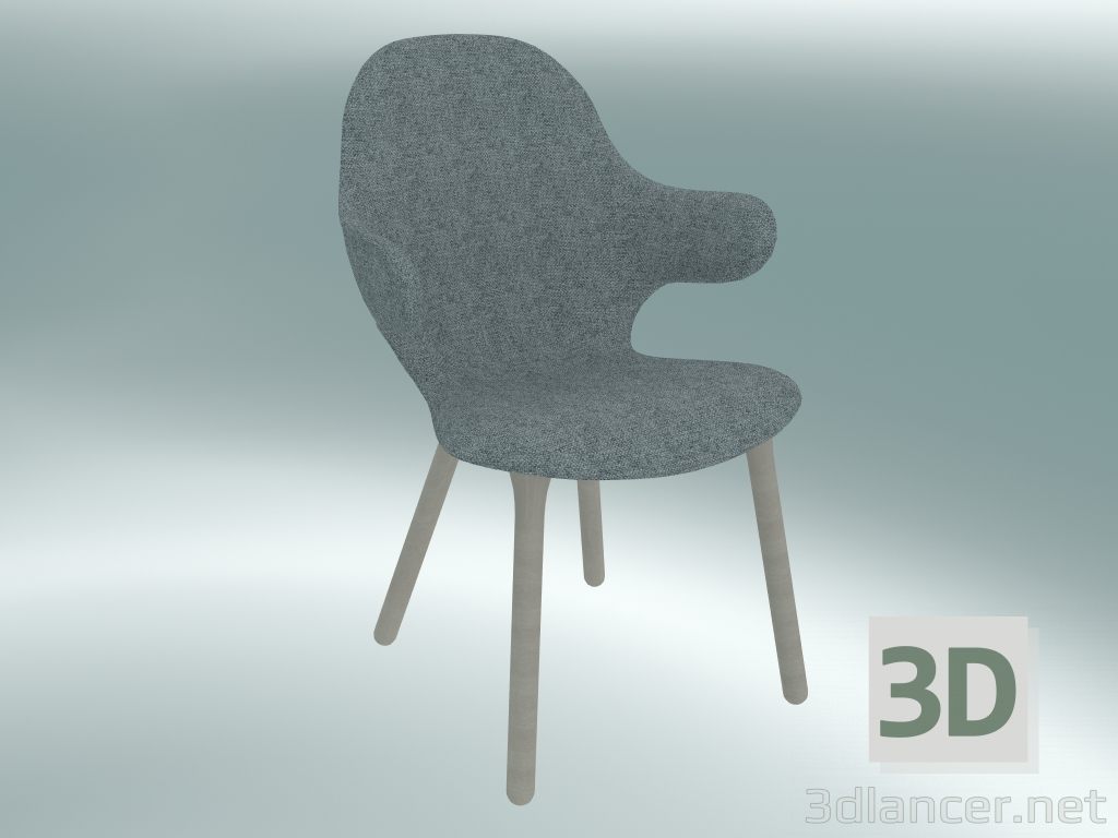 3D Modell Stuhlfang (JH1, 59x58 H 88cm, Weißeiche geölt, Hallingdal - 130) - Vorschau