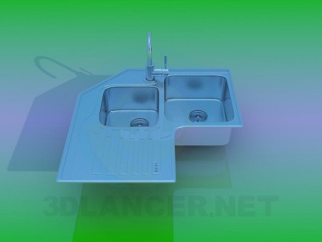 3d model Kitchen sink - preview