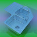 3d model Fregadero de cocina - vista previa