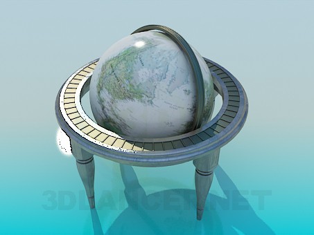 modèle 3D Globe - preview