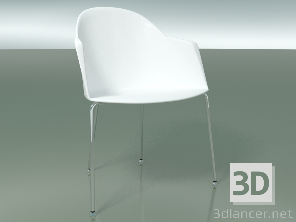 3d model Silla 2220 (4 patas, CRO, polipropileno PC00001) - vista previa