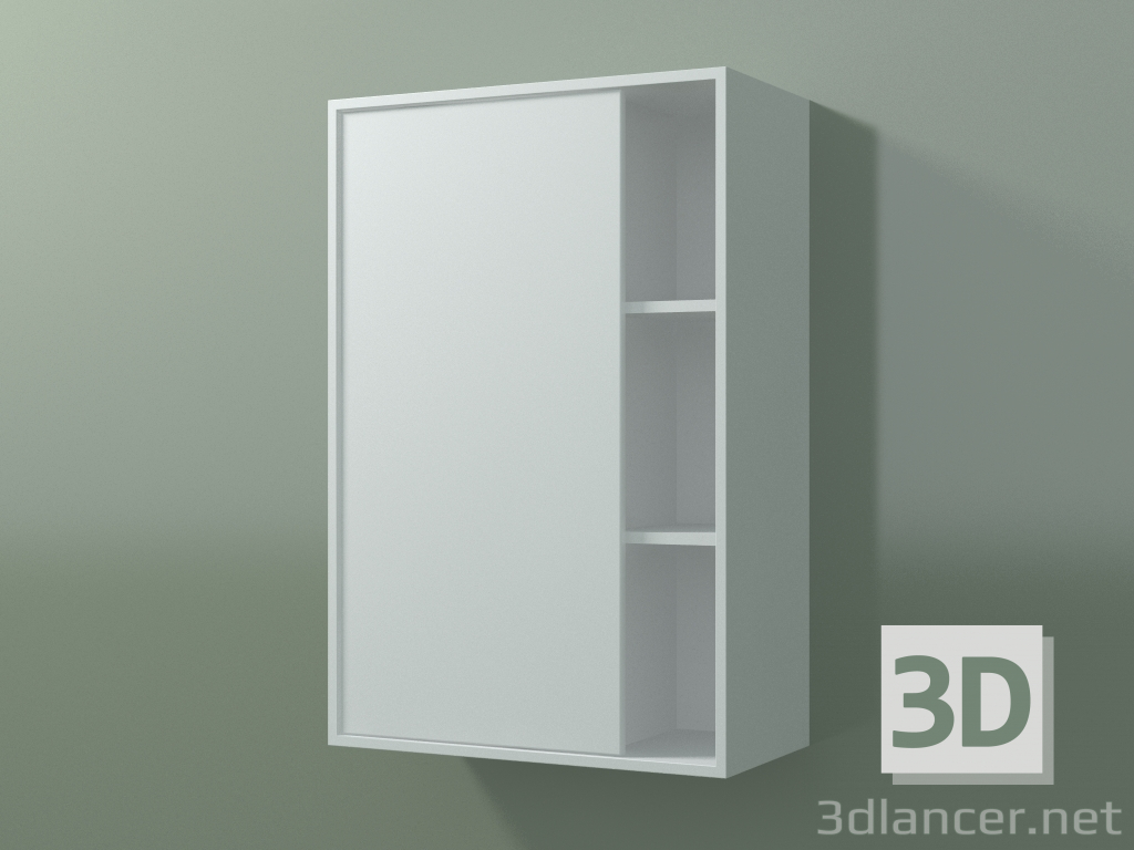 Modelo 3d Armário de parede com 1 porta esquerda (8CUCBCD01, Glacier White C01, L 48, P 24, H 72 cm) - preview