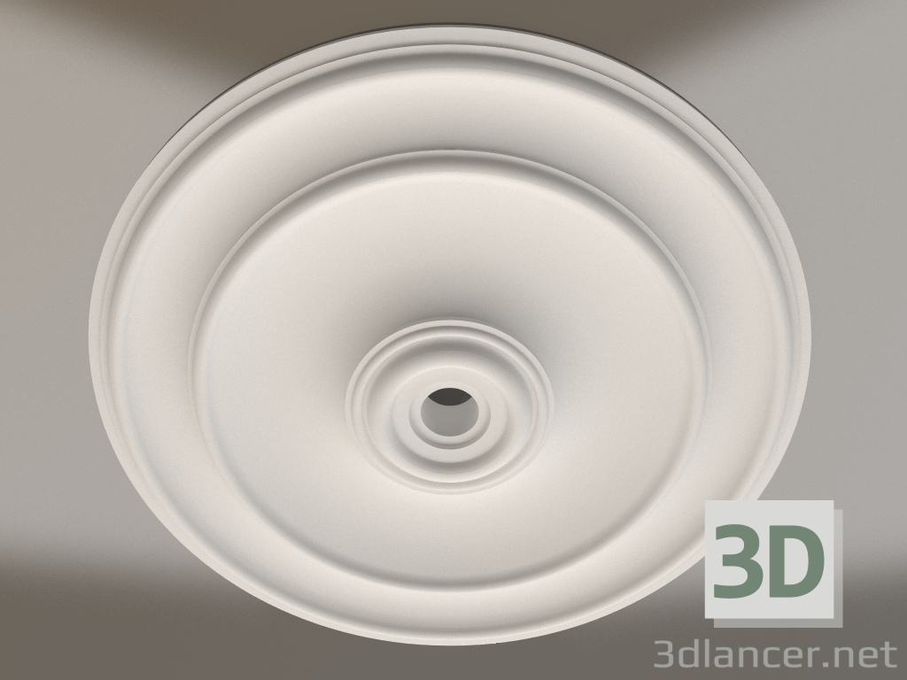 Modelo 3d Tomada de teto de gesso RP 011 D=500 - preview