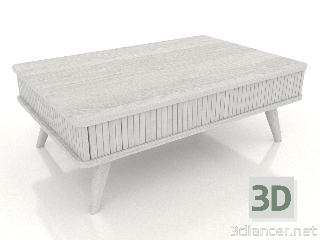 modello 3D Tavolino (bianco RAL 9010) - anteprima