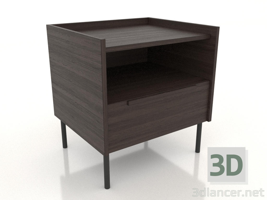 3D modeli Başucu sehpası STAND 1.500 mm (dişbudak ceviz) - önizleme