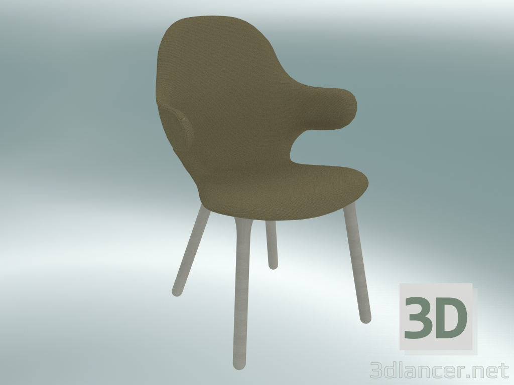 modèle 3D Chair Catch (JH1, 59x58 H 88cm, Chêne blanc huilé, Hallingdal - 224) - preview