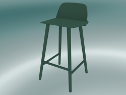 Tabouret de bar Nerd (65 cm, vert foncé)