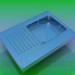 3d model Fregadero de cocina - vista previa