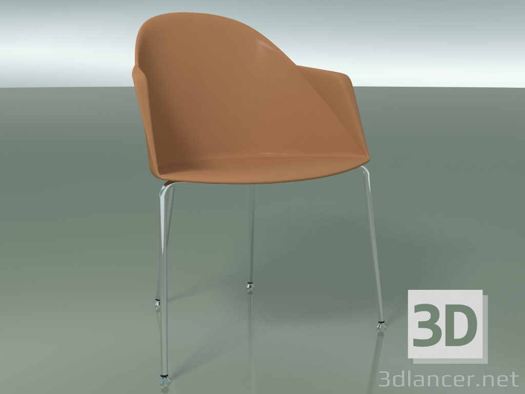 modello 3D Sedia 2220 (4 gambe, CRO, PC00004 polipropilene) - anteprima