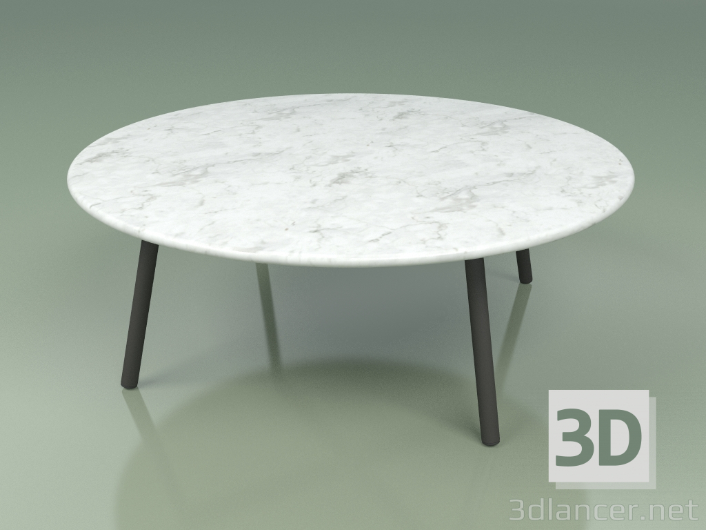 modèle 3D Table basse 012 (Metal Smoke, Carrara Marble) - preview