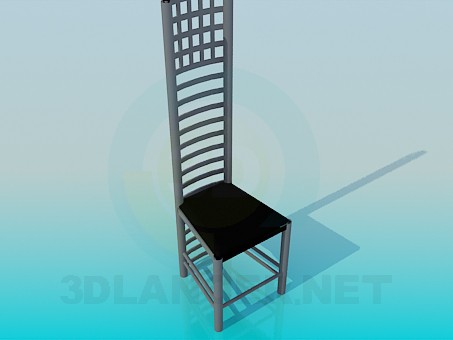 3d model Silla con respaldo alto - vista previa