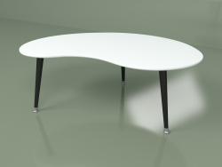 Table basse Kidney (blanc)