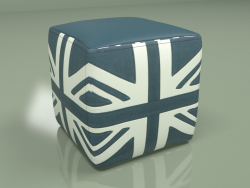 Pufe Union Jack (azul)