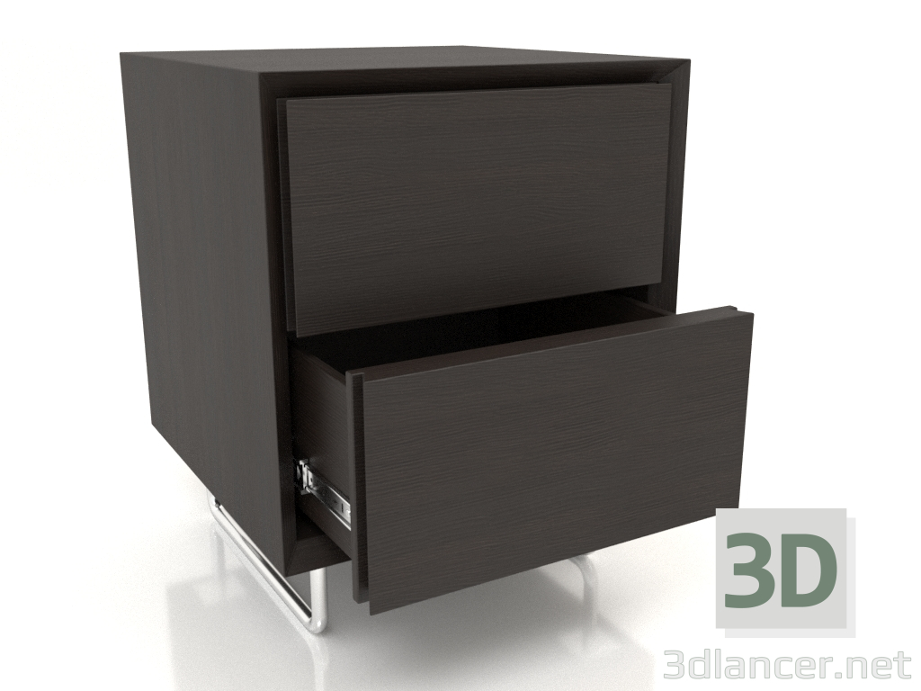 3d model Cabinet TM 012 (open) (400x400x500, wood brown dark) - preview