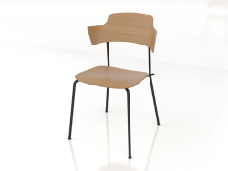 Unstrain chair with plywood back and armrests h81