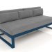 3d model Modular sofa, section 4 (Grey blue) - preview