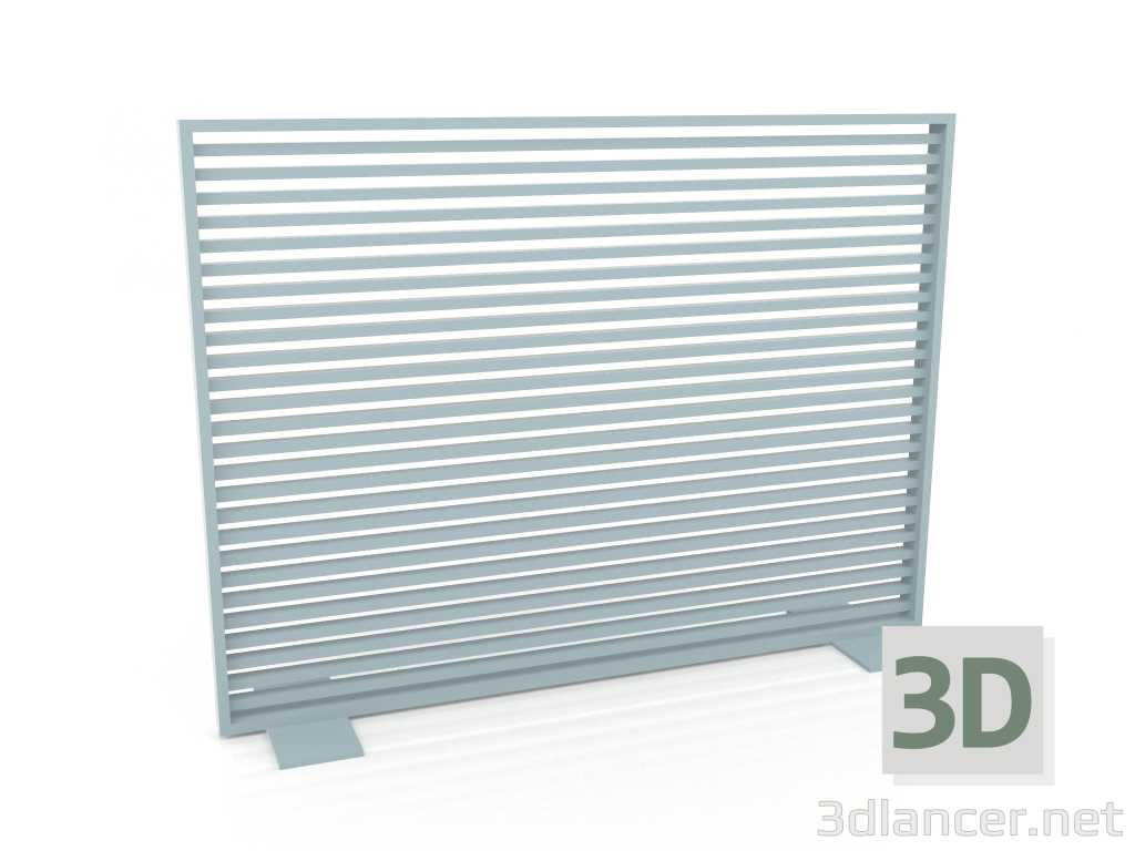 3d model Mampara de aluminio 150x110 (Gris azul) - vista previa