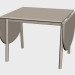 3d model Dining table (ch002, edges lowered) - preview