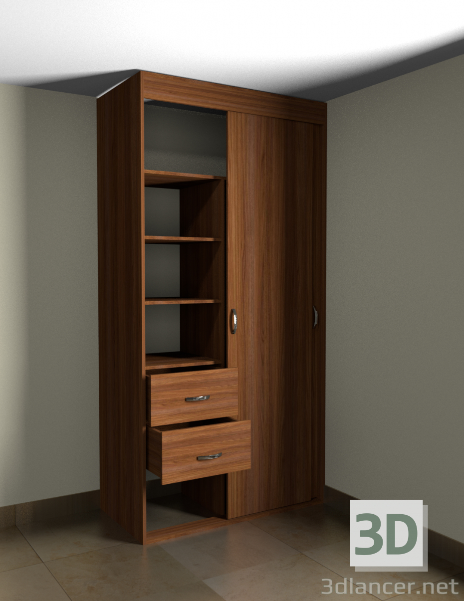 3D Modell Schrank 1,60 - Vorschau