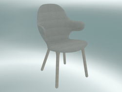 Fauteuil (JH1, 59x58 H 88cm, chêne blanc huilé, Jacquared - Neutre)