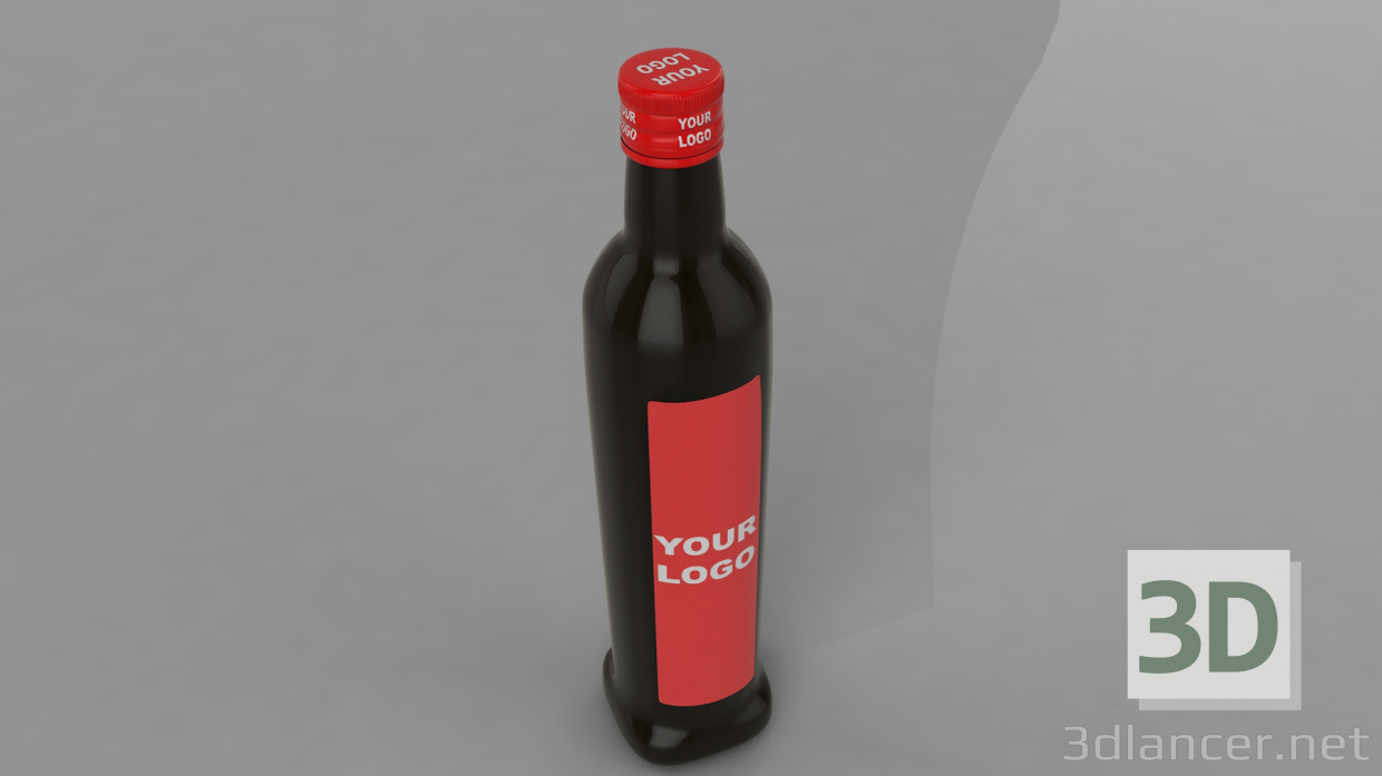 3d 3D Bottle model buy - render