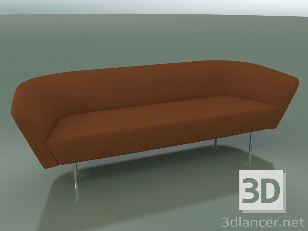 modello 3D Divano a 3 posti 2801 (LU1) - anteprima