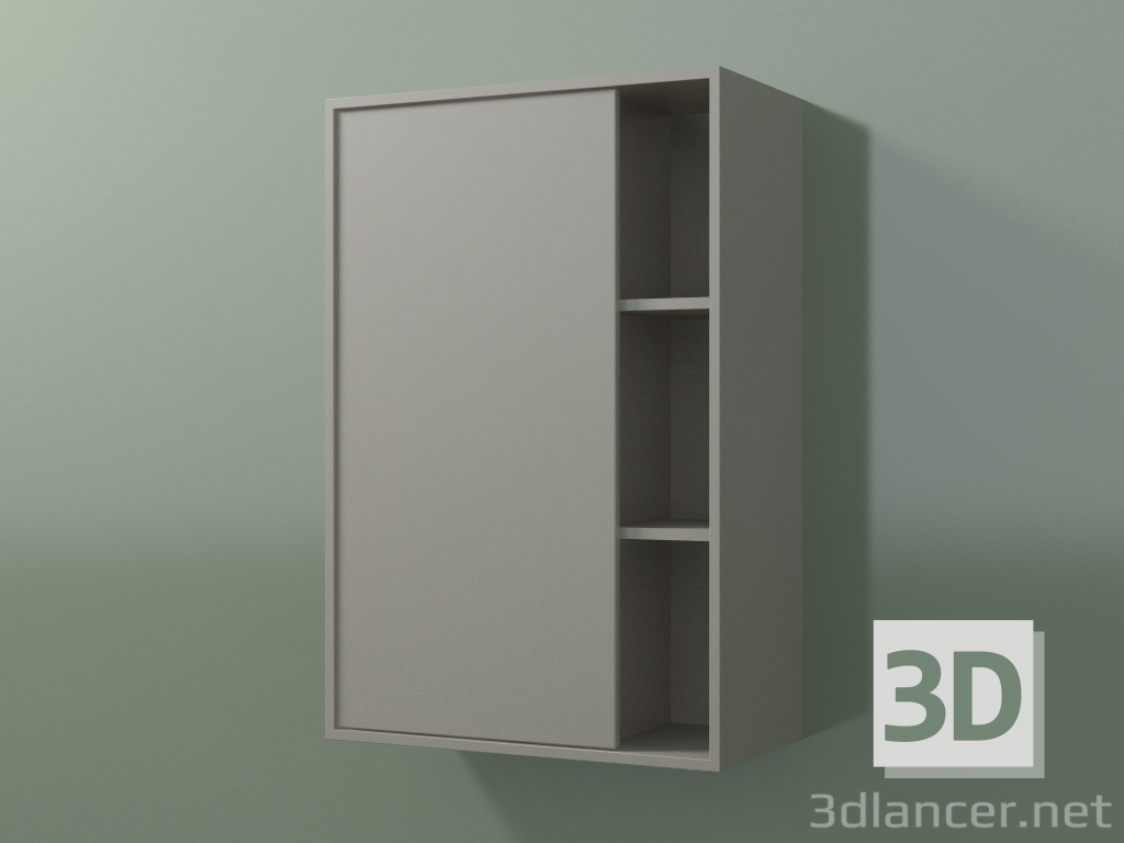 3D modeli 1 sol kapılı duvar dolabı (8CUCBCD01, Clay C37, L 48, P 24, H 72 cm) - önizleme