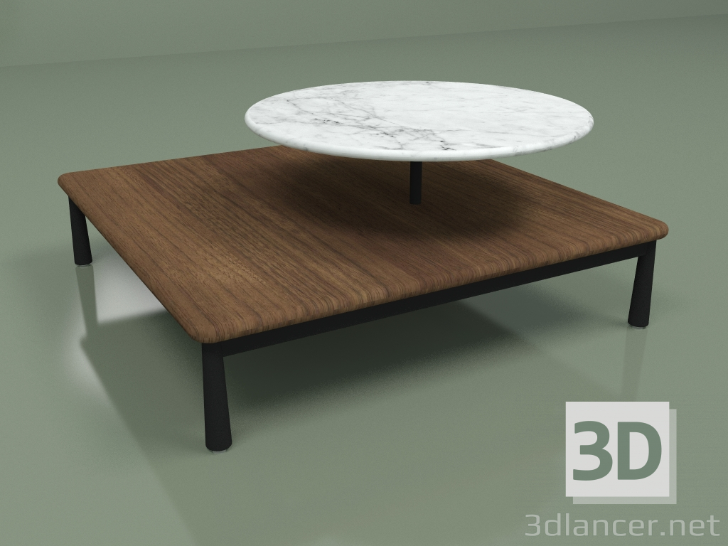 Modelo 3d Mesa de centro Arc (branco) - preview