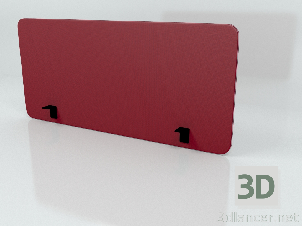 3d модель Акустичний екран Desk Bench Side Twin ZUT71 (1400x650) – превью