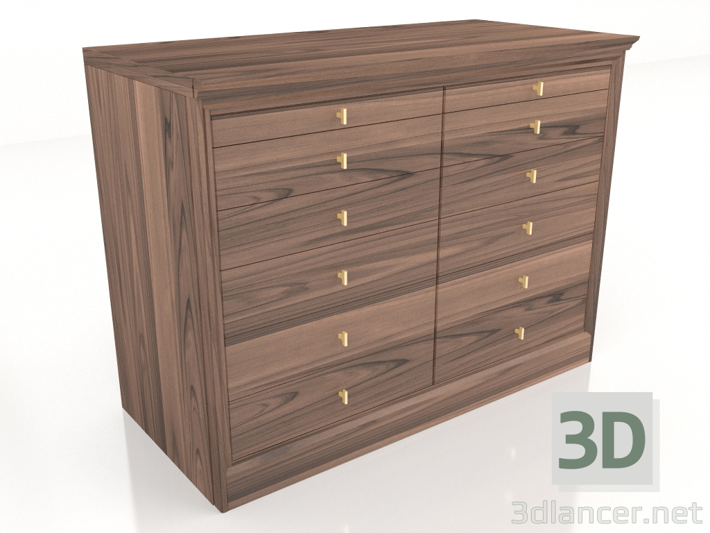 modèle 3D Commode L100 H73,5 - preview