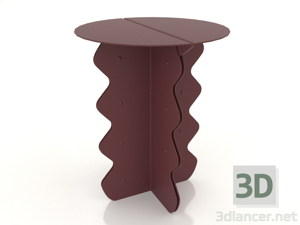 modèle 3D Table basse 40 x 50 cm (bordeaux) - preview