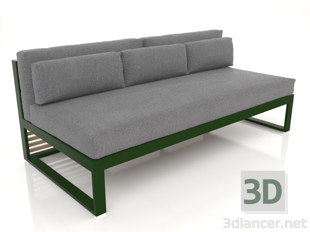 3D Modell Modulares Sofa, Abschnitt 4 (Flaschengrün) - Vorschau