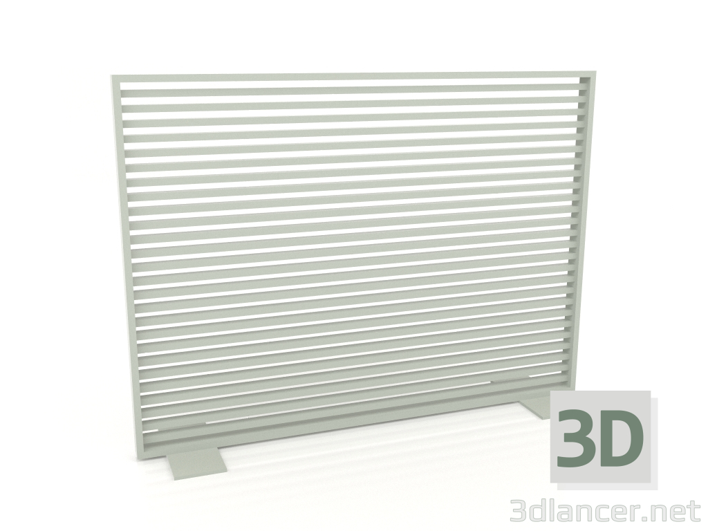 3d model Mampara de aluminio 150x110 (Gris cemento) - vista previa