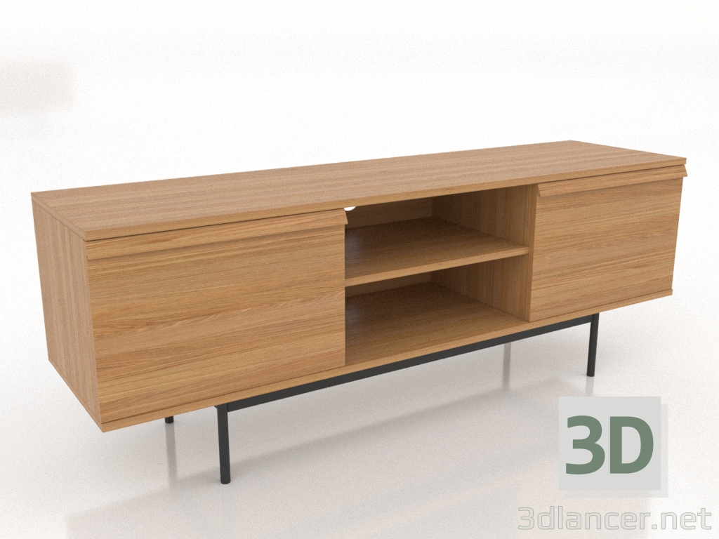 modèle 3D Armoire OPEN 2 1500 mm (chêne naturel) - preview modèle 3D Armoire OPEN 2 1500 mm (chêne naturel) - preview