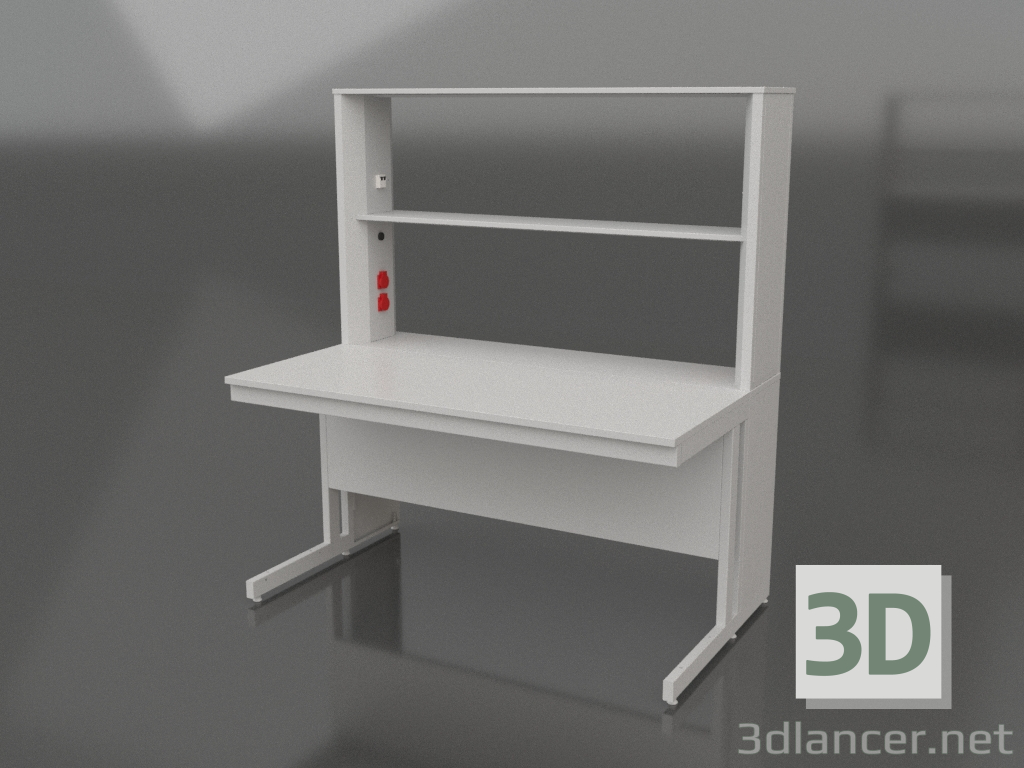modello 3D Tavolo chimico da laboratorio (con attacco) 1500 SPT 770 - anteprima modello 3D Tavolo chimico da laboratorio (con attacco) 1500 SPT 770 - anteprima