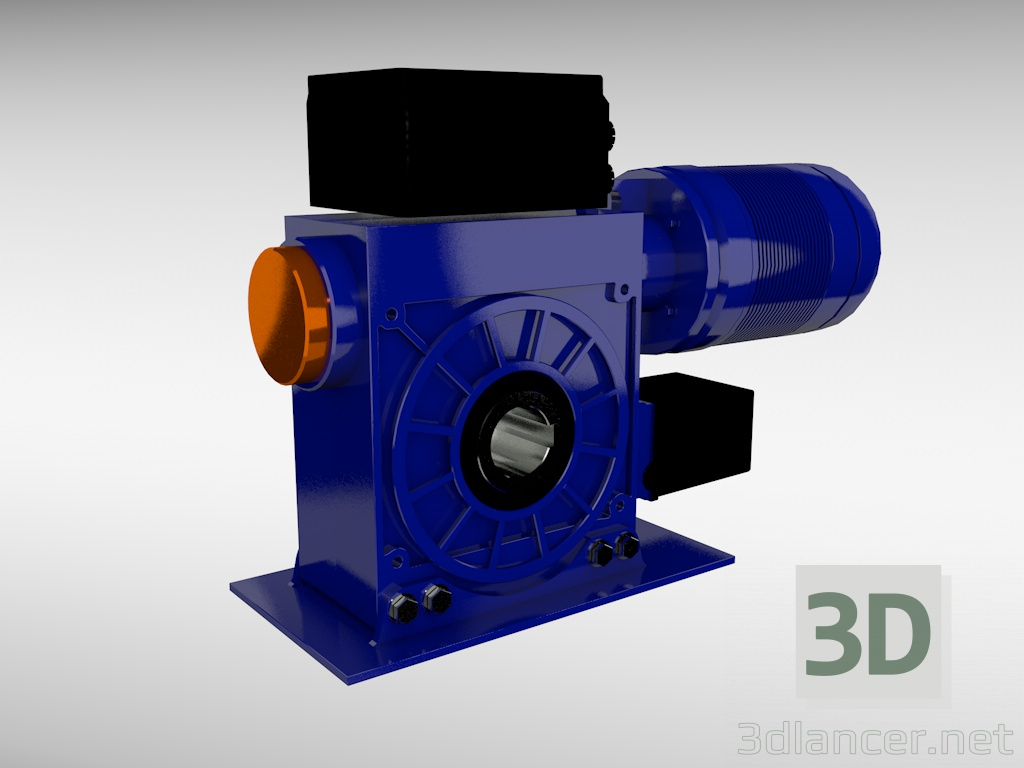 3D modeli elektrik motoru - önizleme