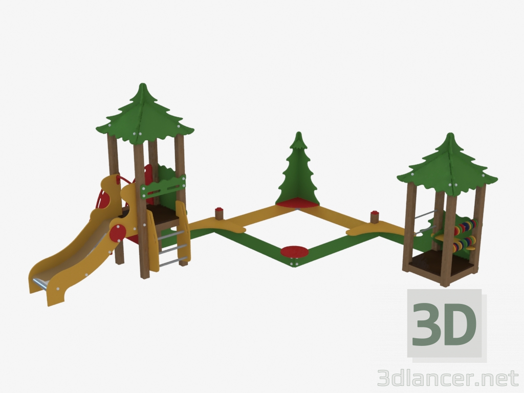 3D modeli Çocuk oyun kompleksi (5318) - önizleme