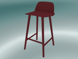 Tabouret de bar Nerd (65 cm, rouge foncé)