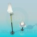 3d model Floor and table lamps - preview